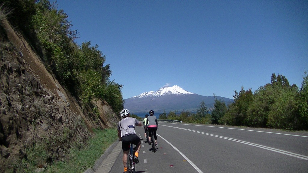 Biking around Lake Llanquihue