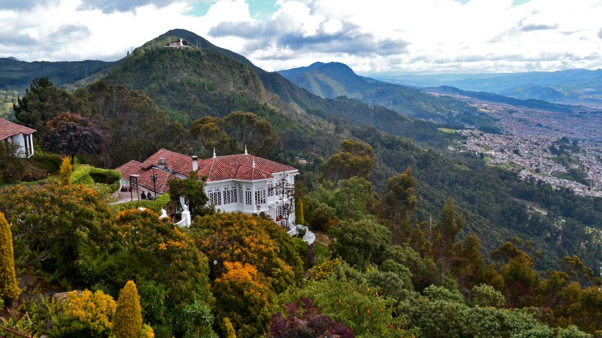 Monserrate Sanctuary and view of Bogota