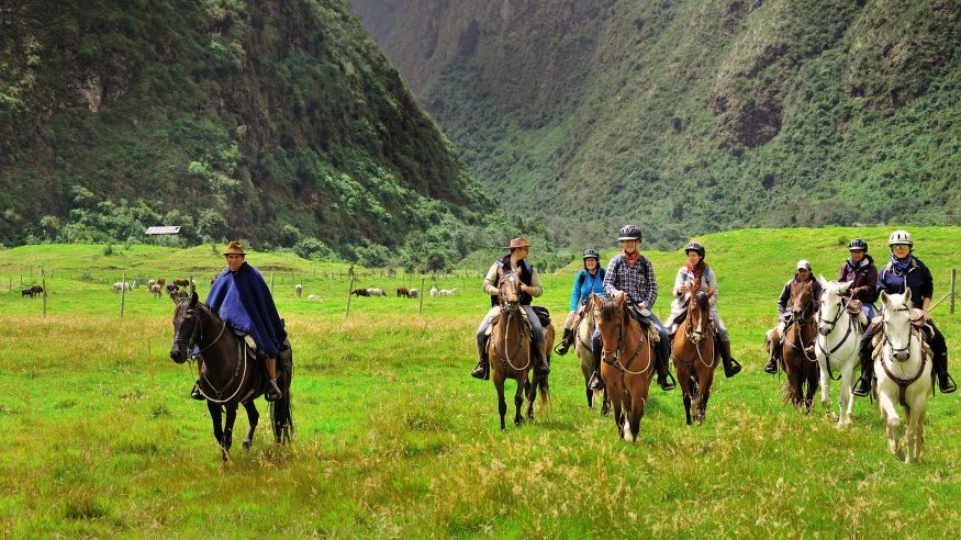 Horseback riding at the unmatched Hacienda Zuleta