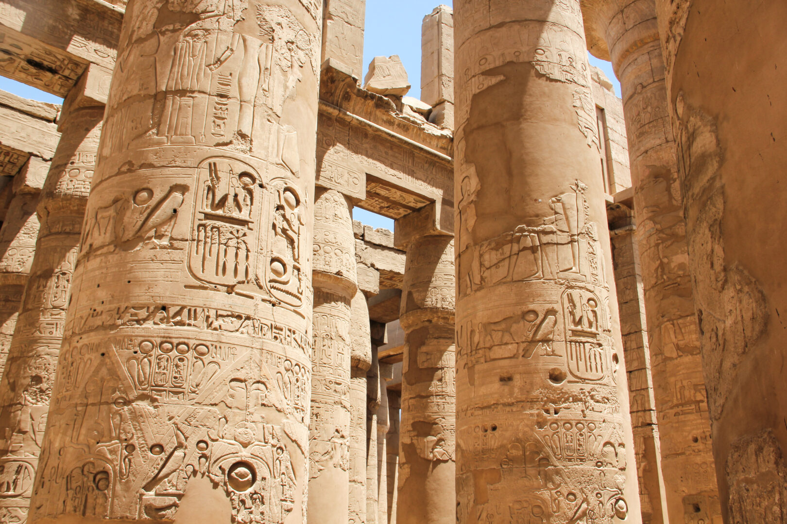 Egypt_Columns at Karnak Temple