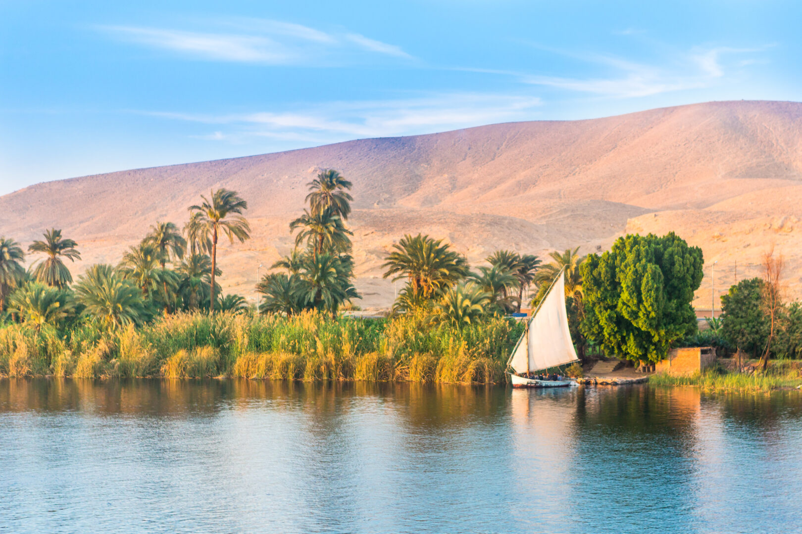 Egypt_Luxor or Aswan_ Nile_Felucca