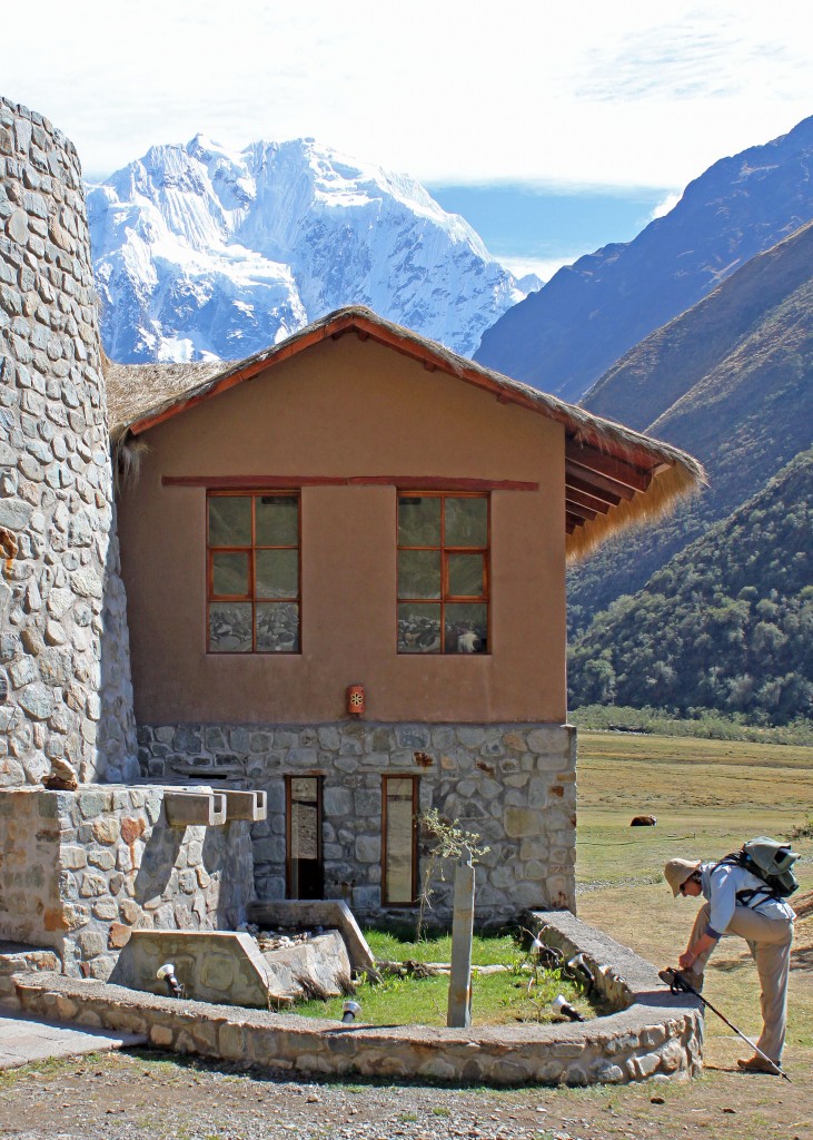 Mom at Salkantay Lodge