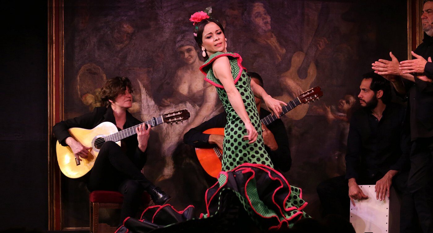 A flamenco dancer at El Corral de la Morería in Madrid, Spain